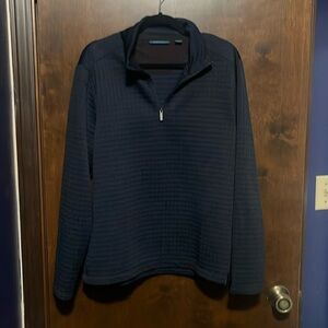 Men’s 1/4 zip navy blue pullover - new never worn